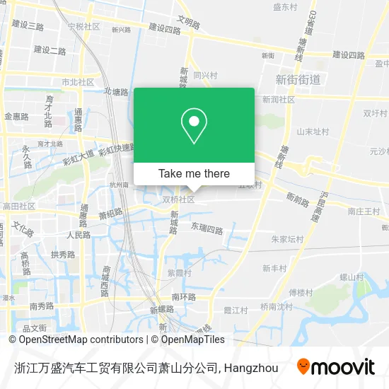 浙江万盛汽车工贸有限公司萧山分公司 map
