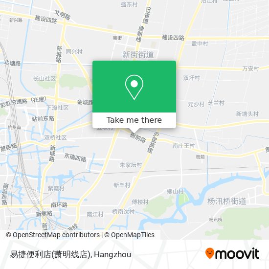 易捷便利店(萧明线店) map