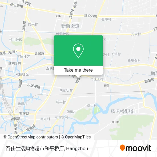 百佳生活购物超市和平桥店 map