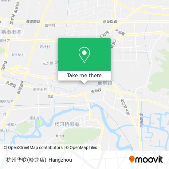 杭州华联(呤龙店) map