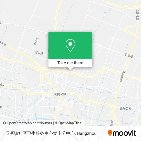 瓜沥镇社区卫生服务中心党山分中心 map