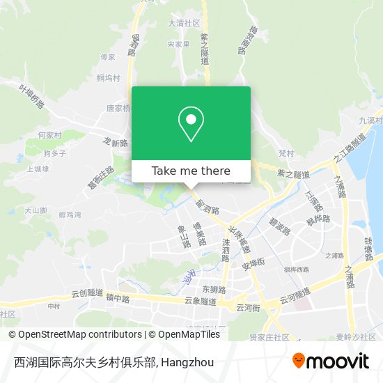 西湖国际高尔夫乡村俱乐部 map