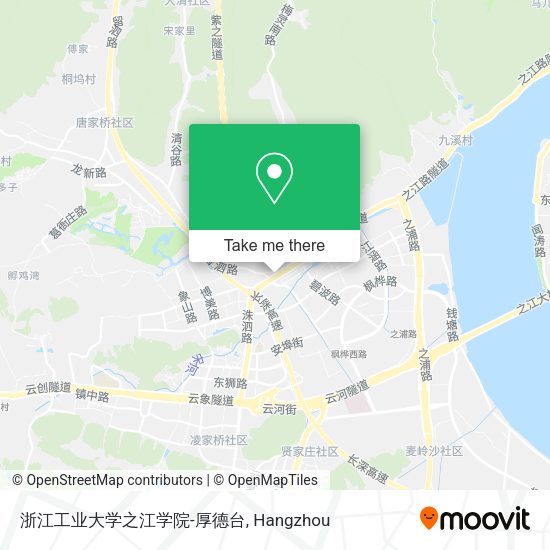 浙江工业大学之江学院-厚德台 map