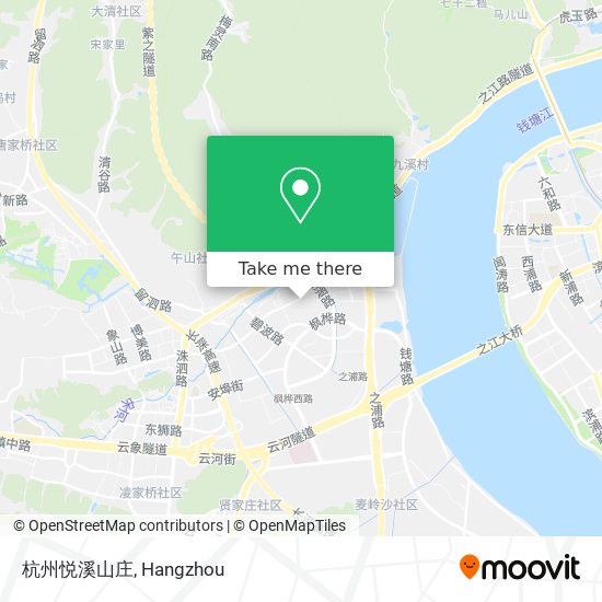 杭州悦溪山庄 map