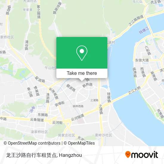 龙王沙路自行车租赁点 map