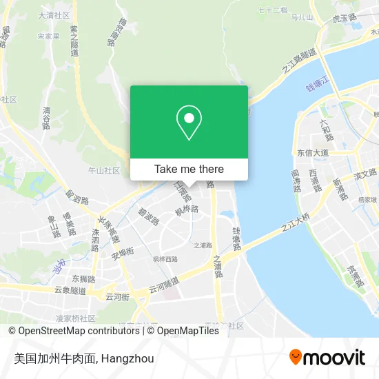 美国加州牛肉面 map