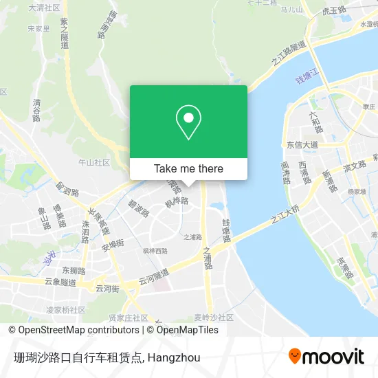 珊瑚沙路口自行车租赁点 map