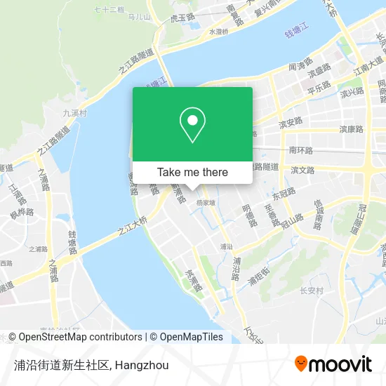 浦沿街道新生社区 map