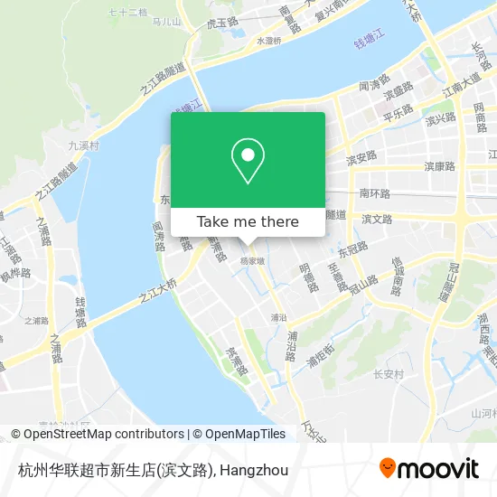 杭州华联超市新生店(滨文路) map