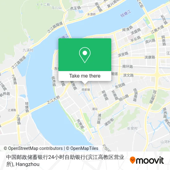 中国邮政储蓄银行24小时自助银行(滨江高教区营业所) map