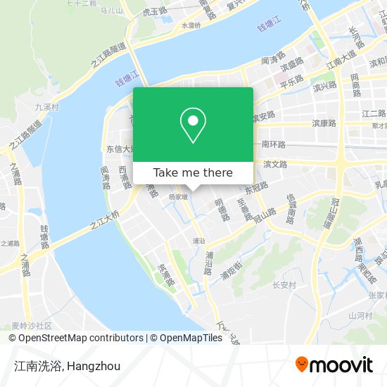 江南洗浴 map