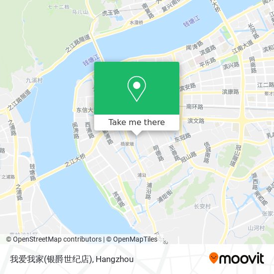 我爱我家(银爵世纪店) map