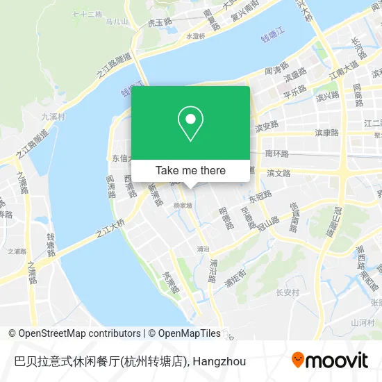 巴贝拉意式休闲餐厅(杭州转塘店) map