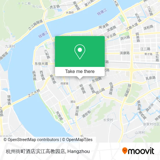 杭州街町酒店滨江高教园店 map