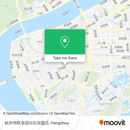 杭州华联东冠社区加盟店 map