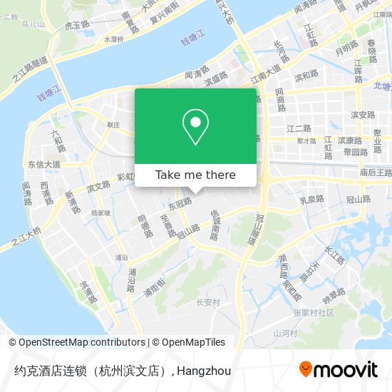 约克酒店连锁（杭州滨文店） map
