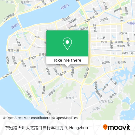 东冠路火炬大道路口自行车租赁点 map