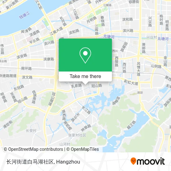 长河街道白马湖社区 map
