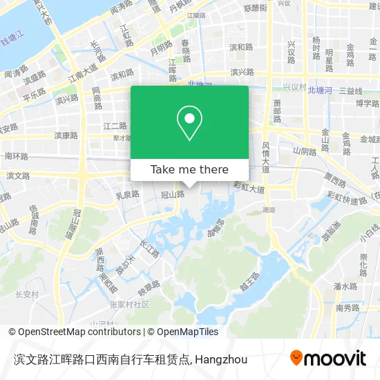 滨文路江晖路口西南自行车租赁点 map