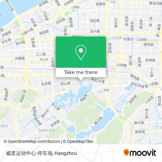 威度运动中心-停车场 map