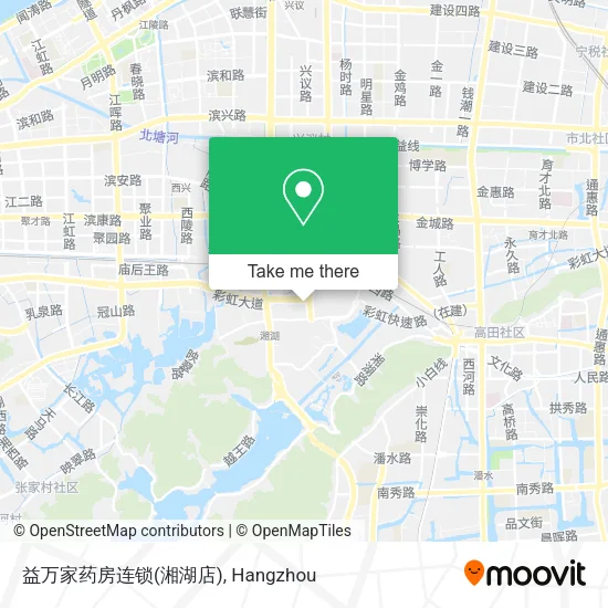 益万家药房连锁(湘湖店) map
