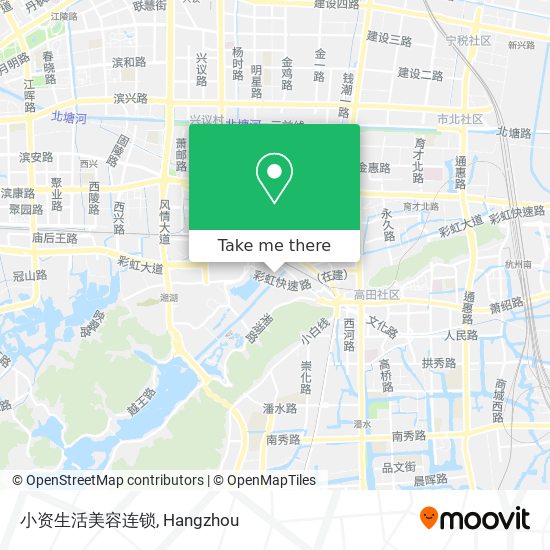 小资生活美容连锁 map