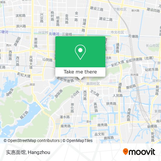 实惠面馆 map