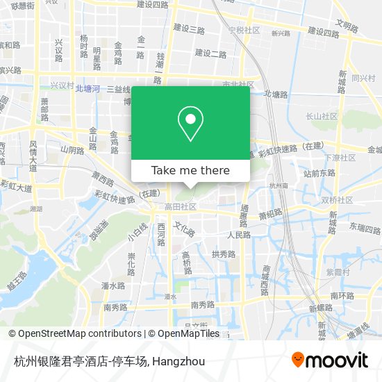 杭州银隆君亭酒店-停车场 map