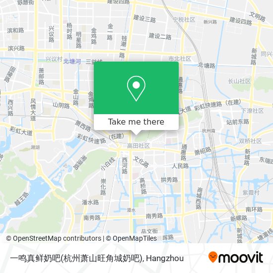 一鸣真鲜奶吧(杭州萧山旺角城奶吧) map