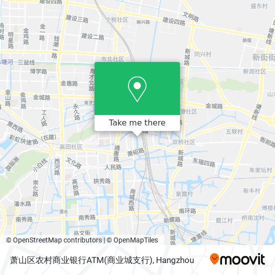 萧山区农村商业银行ATM(商业城支行) map