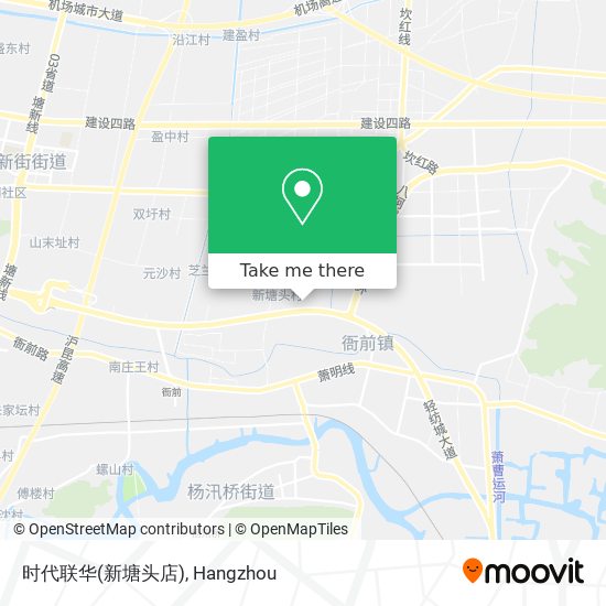 时代联华(新塘头店) map