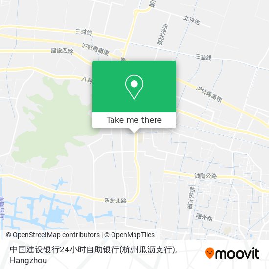中国建设银行24小时自助银行(杭州瓜沥支行) map