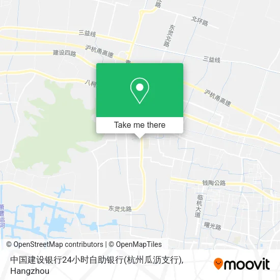 中国建设银行24小时自助银行(杭州瓜沥支行) map