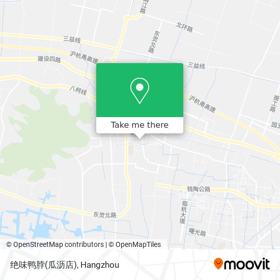 绝味鸭脖(瓜沥店) map