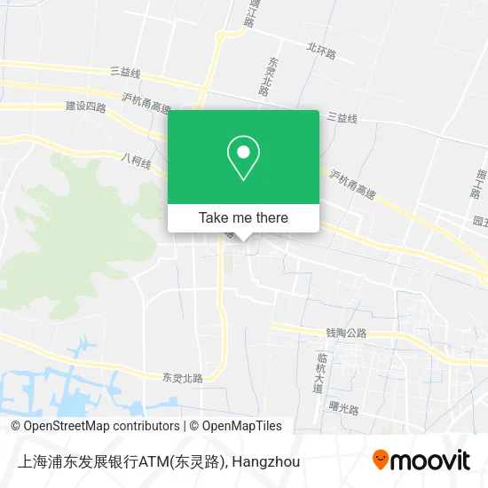 上海浦东发展银行ATM(东灵路) map