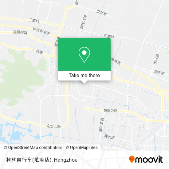 构构自行车(瓜沥店) map
