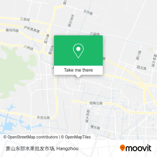 萧山东部水果批发市场 map