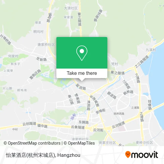 怡莱酒店(杭州宋城店) map