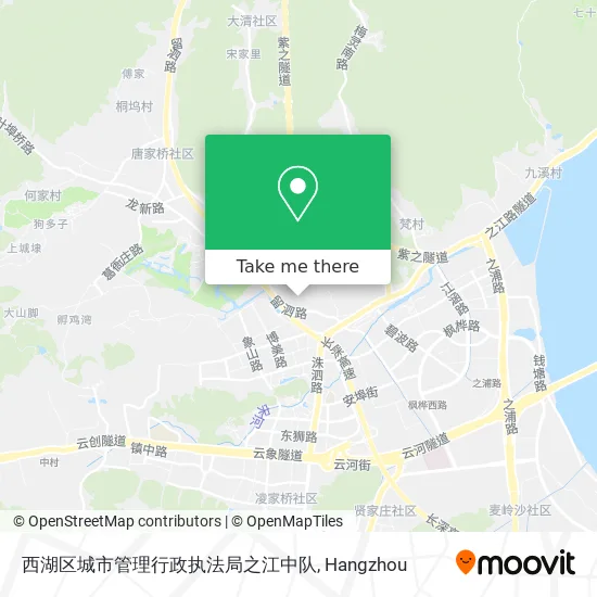 西湖区城市管理行政执法局之江中队 map