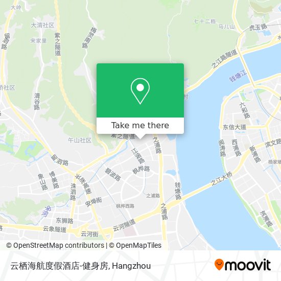 云栖海航度假酒店-健身房 map