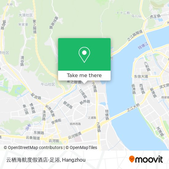 云栖海航度假酒店-足浴 map