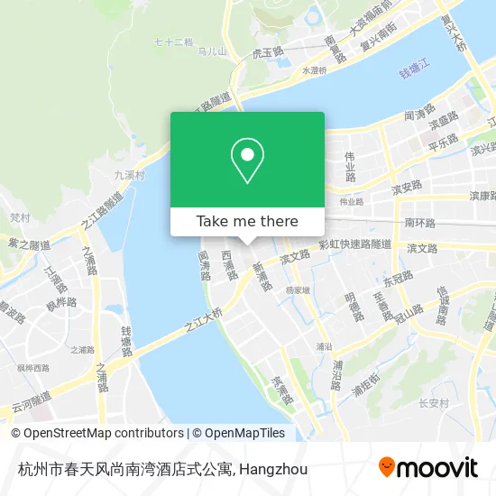 杭州市春天风尚南湾酒店式公寓 map