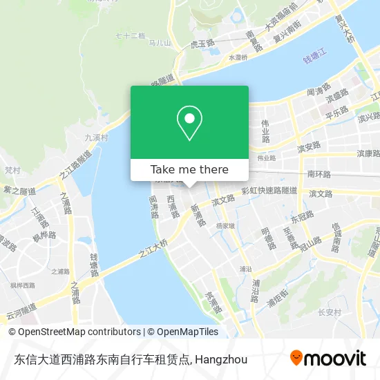 东信大道西浦路东南自行车租赁点 map