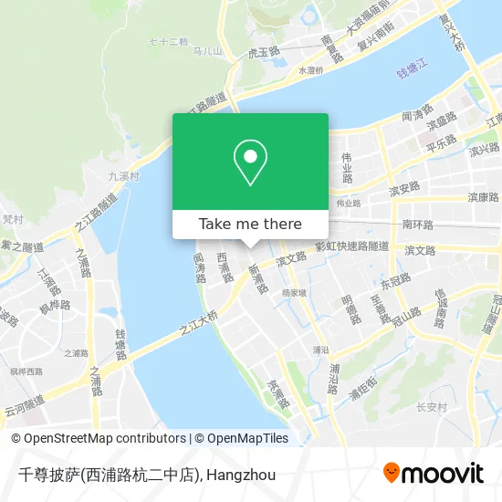 千尊披萨(西浦路杭二中店) map