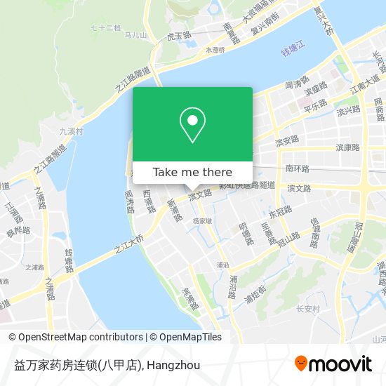 益万家药房连锁(八甲店) map