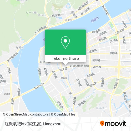 红派氧吧ktv(滨江店) map