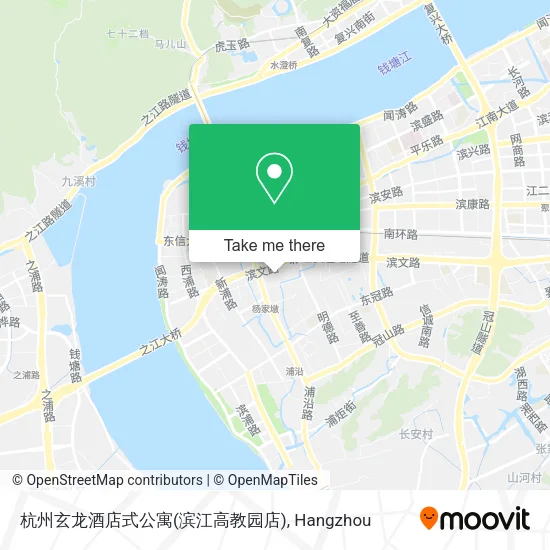 杭州玄龙酒店式公寓(滨江高教园店) map