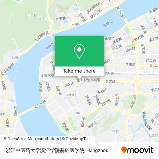 浙江中医药大学滨江学院基础医学院 map