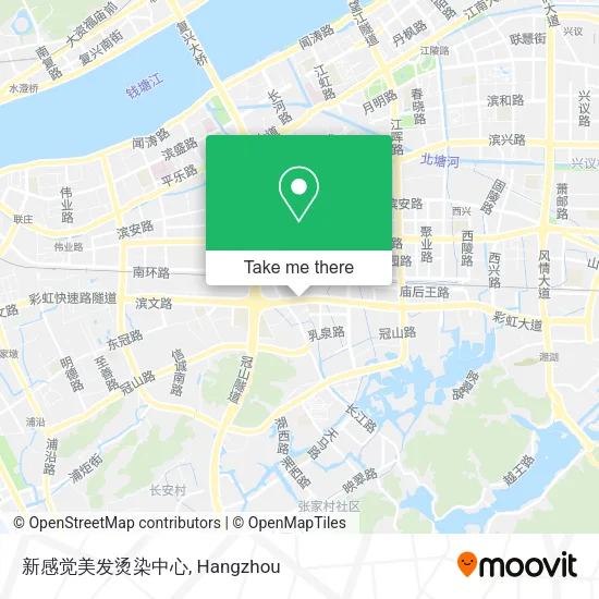 新感觉美发烫染中心 map