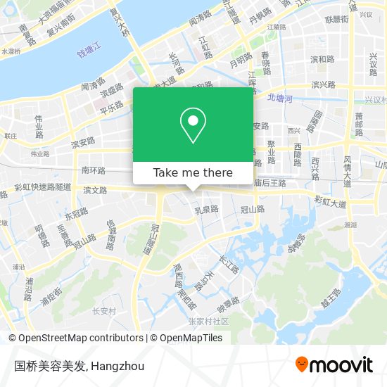 国桥美容美发 map